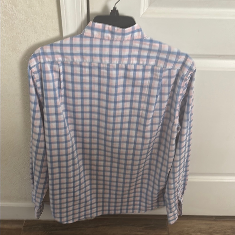 J. Crew NWOT Men's Casual Blue and Pink Plaid Shirt - Picture 4 of 4